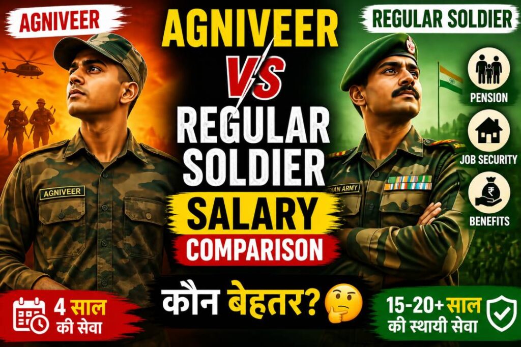 Agniveer-Salary-vs -Regular-Soldier-Salary
