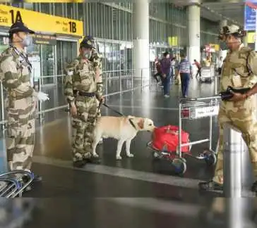 CISF security officer at Indian airport 